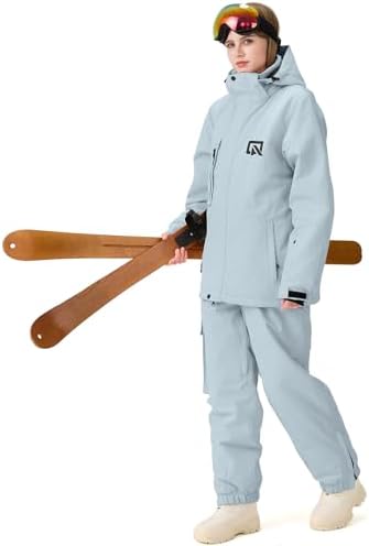 Women's Ski Jackets and Pants Set Windproof Waterproof Snowboard Jacket Bibs Two Piece Ski Suits
