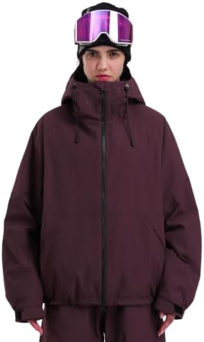 GSOU SNOW Womens Snowboard Jacket Baggy Ski Jacket Waterproof Snow Coat