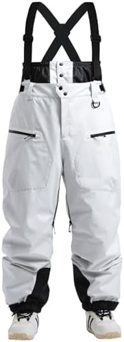 GSOU SNOW Mens Womens Snowboard Pants-Baggy Ski Snow Bibs