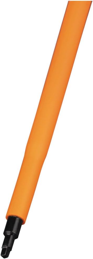 Klein Tools 6886INS Insulated Screwdriver, Made in USA, 1000V #1 Square Tip Screwdriver with 6-Inch Shank, Tip-Ident, Cushion-Grip Handle