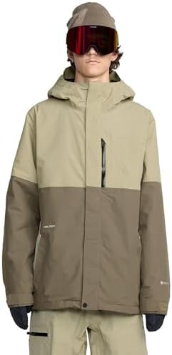 Volcom Men's L Insulated Gore-tex Snowboard Jacket – Waterproof 2-layer