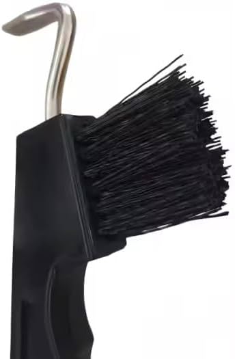 Horse Hoof Pick with Brush, Soft Touch Ergonomic Black Handle, Durable Plastic Hoof Cleaner Tool for Horses, Ponies & Farrier Use
