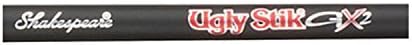 Ugly Stik 6’6” GX2 Spinning Rod, Three Piece Spinning Rod, 6-15lb Line Rating, Medium Rod Power, Moderate Fast Action, 1/8-5/8 oz. Lure Rating