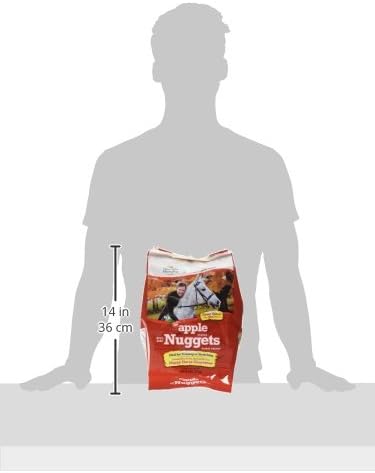 Manna Pro Bite-Size Nuggets for Horses, Pocket Sized Training Horse Treats, Apple Flavored Treats, Packs with Vitamins & Minerals, Great Taste Guaranteed, 4 lbs (Pack of 2)