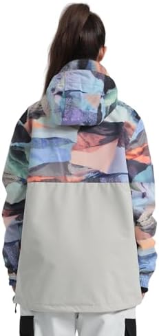 GSOU SNOW Womens Snowboard Jacket Baggy Ski Snow Jacket Windproof Insulated