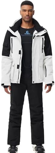 Men's Jacket and Pants Set Insulated Waterproof Waterproof Snowboard Snowsuits for Snow Sport