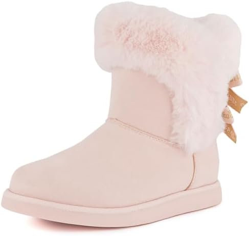 Juicy Couture Women's Slip On Winter Snow Boots Warm & Insulated Fur Lining Comfortable Fashion Booties