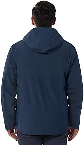 33,000ft Men's Hooded Waterproof 3 in 1 Snow Ski Jacket Winter Puffer Coat
