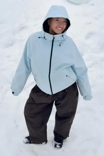 GSOU SNOW Womens Snowboard Jacket Baggy Ski Jacket Waterproof Snow Coat