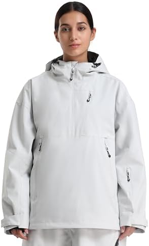GSOU SNOW Women's Ski Jacket Baggy Snowboard Jackets Hooded Coat