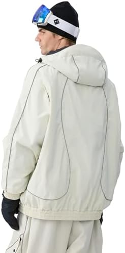 GSOU SNOW Ski Jacket Womens Men Baggy Snowboard Jacket 20K Waterproof