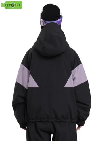 GSOU SNOW Womens Snowboard Jacket Baggy Ski Jacket Insulated Snow Coat