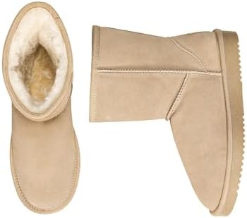 DREAM PAIRS Women's Shorty-New Mid Calf Winter Snow Boots