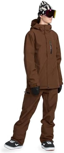 Volcom Men's L Insulated Gore-tex Snowboard Jacket – Waterproof 2-layer