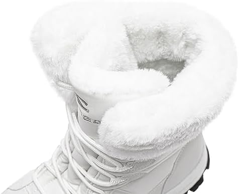 HOBIBEAR Kids Winter Snow Boots Waterproof Outdoor Warm Faux Fur Lined Shoes