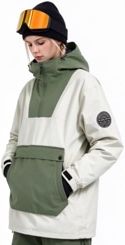 GSOU SNOW Womens Snowboard Jacket Baggy Ski Snow Jacket Windproof Insulated