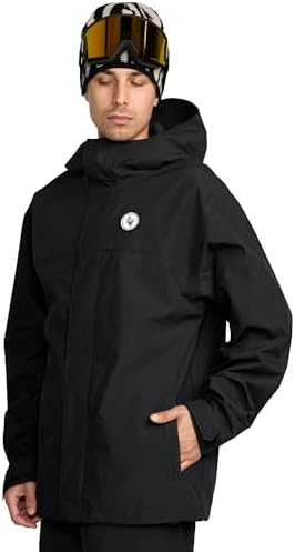 Volcom Men's Buckthreeeighty Snowboard Jacket – 10k Waterproof 2-layer Shell, Zip Tech®