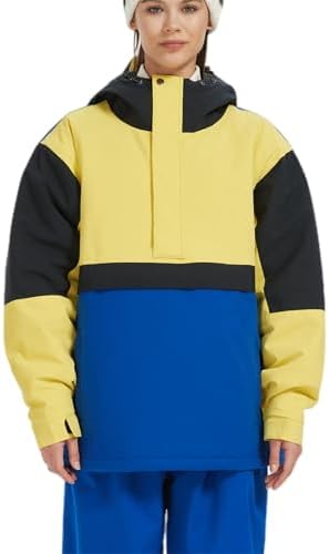 BUMDEEP Womens Waterproof Ski Jacket Warm Winter Snow Coat Windbreaker Hooded Thick Snowboard Jacket