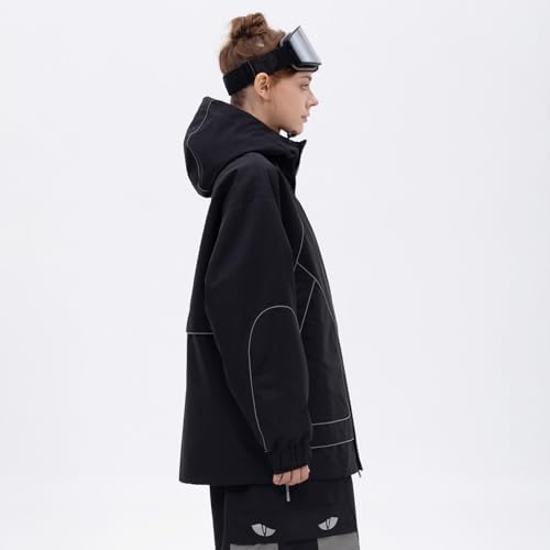 SNOWVERB Women Men Reflective Loose Fit Snow Coat Ski & Snowboard Jackets