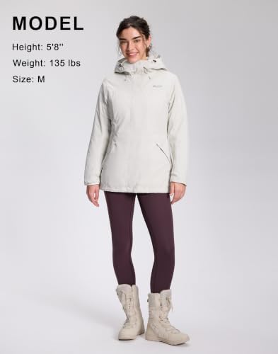 Pioneer Camp Women's Winter Coats Waterproof Ski Snow Fleece Lined Jacket