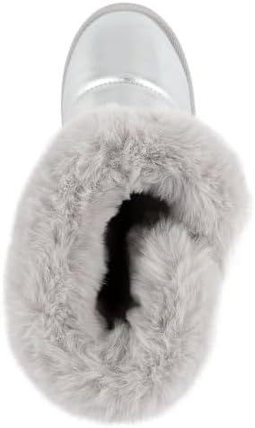 Juicy Couture Women's Slip On Winter Snow Boots Warm & Insulated Fur Lining Comfortable Fashion Booties