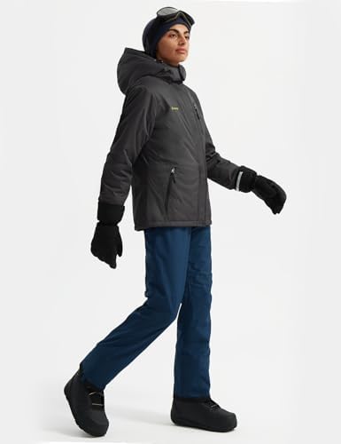 GEMYSE Women's Waterproof Ski Jacket Warm Winter Coat with Detachable Hood