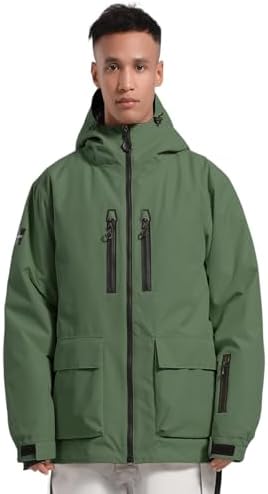 GSOU SNOW Mens Baggy Snowboard Jacket Snow Ski jacket Waterproof