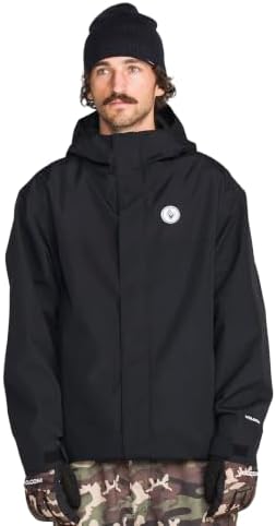 Volcom Men's Buckthreeeighty Snowboard Jacket – 10k Waterproof 2-layer Shell, Zip Tech®