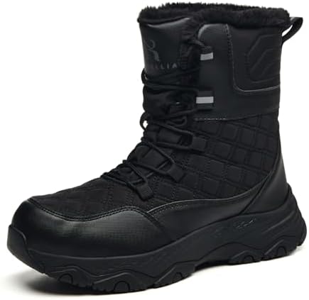 Snow Boots for Women Waterproof Mid-Calf Booties Winter Hiking Boot Durable Warm Winter Outdoor Footwear Fur Lined Boot Non-Slip Climbing Shoes