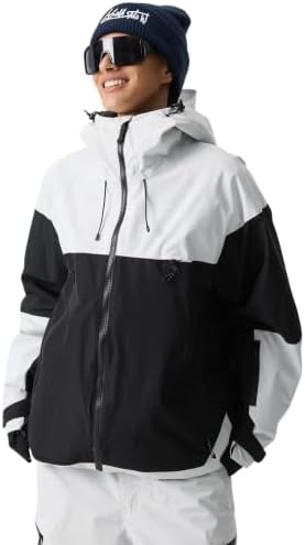 GSOU SNOW Snowboard Jacket Womens Men Baggy Ski Jacket Waterproof Insulated