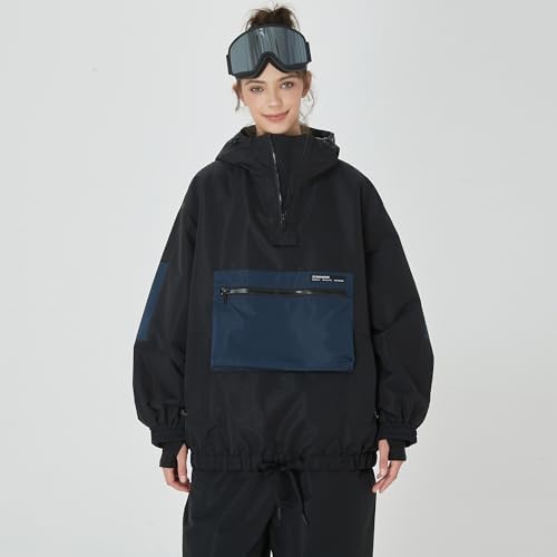 SNOWVERB Women's and Men's Baggy Ski Cargo Coats Snow Snowboard Jackets