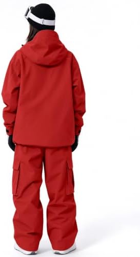 Women's Snow Snowboard Suits Insulated Snowsuits Baggy Ski Jacket and Pants