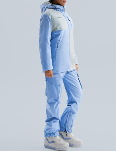 GEMYSE Women's Ski Snowsuit Waterproof snow Jacket and Pants Set