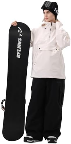 Womens Mens Snowboard Pullover Baggy Ski Hoodie Anorak