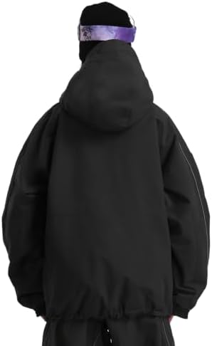 GSOU SNOW Mens Womens Baggy Snowboard Jacket Ski Coat Insulated