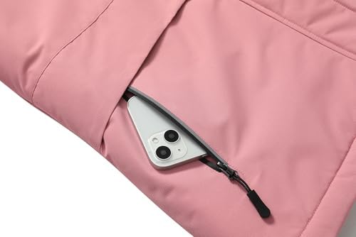 MOERDENG Women's Waterproof Winter Coat Softshell Hiking Jacket