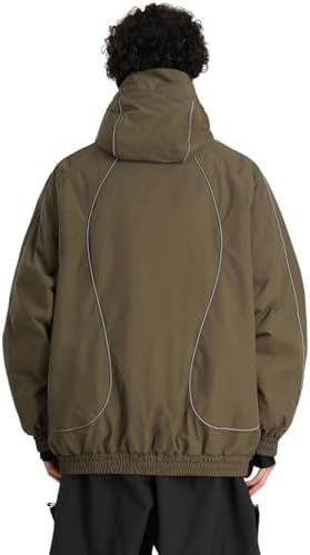 GSOU SNOW Ski Jacket Womens Men Baggy Snowboard Jacket 20K Waterproof