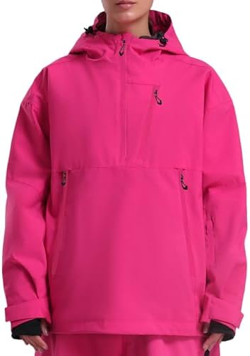 GSOU SNOW Women's Ski Jacket Baggy Snowboard Jackets Hooded Coat