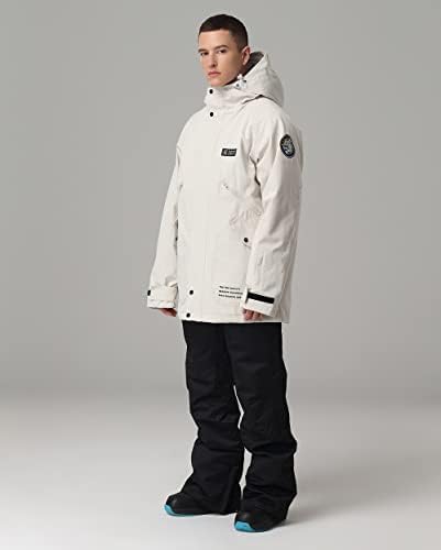 SEARIPE Womens Ski Jacket Mens Snow Jacket Waterproof Winter Snow Coat Couples Pullover Snowboard Hooded