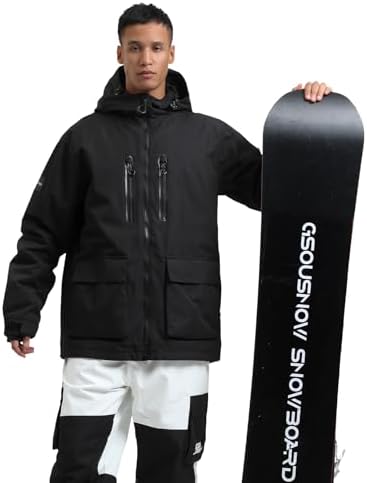 GSOU SNOW Mens Baggy Snowboard Jacket Snow Ski jacket Waterproof