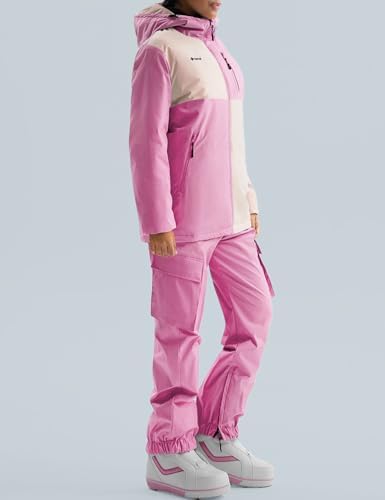 GEMYSE Women's Ski Snowsuit Waterproof snow Jacket and Pants Set