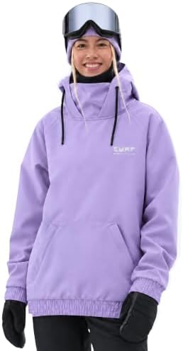 BUMP Yeti Waterproof Snowboard Hoodie for Men & Women, Fleece-Bonded Ski Hoodie