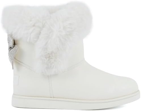 Juicy Couture Women's Slip On Winter Snow Boots Warm & Insulated Fur Lining Comfortable Fashion Booties