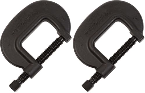 Wilton Brute Force C-Clamp, 3-7/16" Opening, 2-1/2" Throat, 16250 Lbs. Clamping Force (Model 3 F.C.) (Pack of 2)
