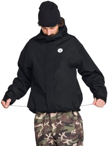 Volcom Men's Buckthreeeighty Snowboard Jacket – 10k Waterproof 2-layer Shell, Zip Tech®