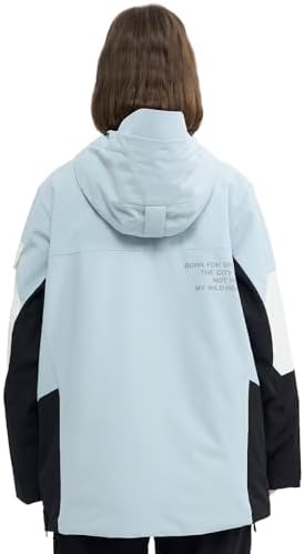 Womens Mens Snowboard jacket Baggy Ski Pullover Hoodie