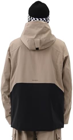 Mens Snowboard Jacket 3L Baggy Ski Coat with Hood