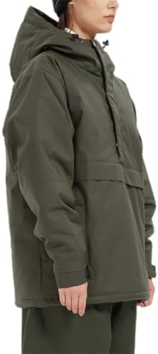 Womens Mens Ski Snow Anorak Jacket Waterproof Hooded Warm Snowboarding Outwear Winter Baggy Oversize Zipper Coat