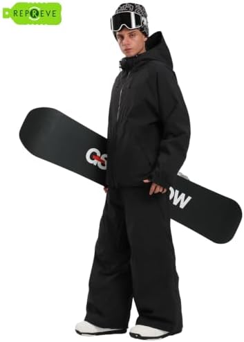 GSOU SNOW Women Men Ski Jacket Baggy Snowboard Jacket Snow Coat Waterproof