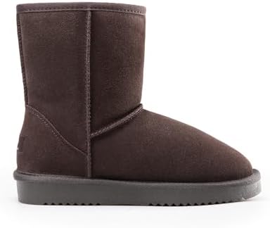 DREAM PAIRS Women's Shorty-New Mid Calf Winter Snow Boots